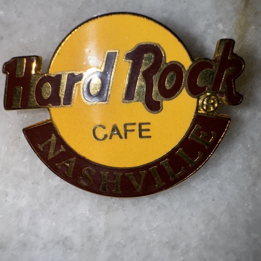 Vintage Hard Rock Cafe Nashville Logo Lapel Pin Classic Logo - Picture 2 of 5